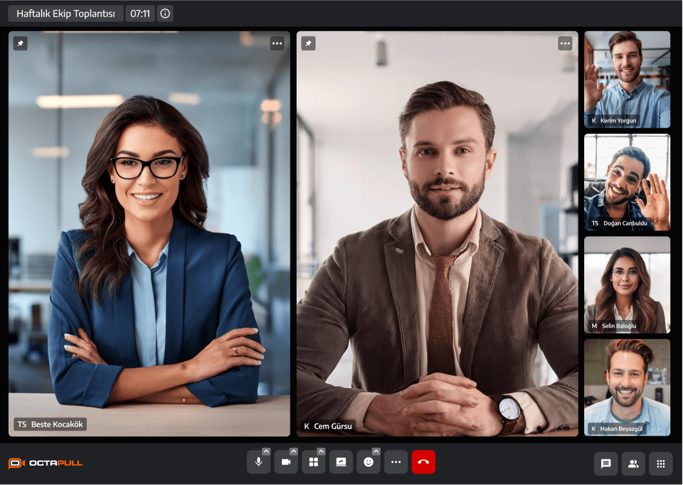 Desktop application interface on computer screen
