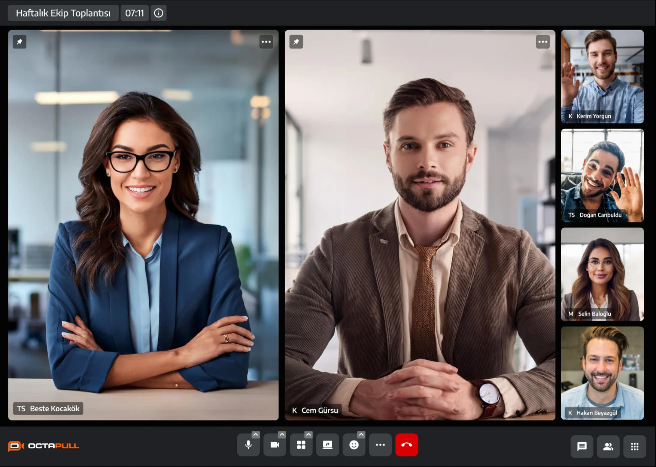 Desktop application interface on computer screen