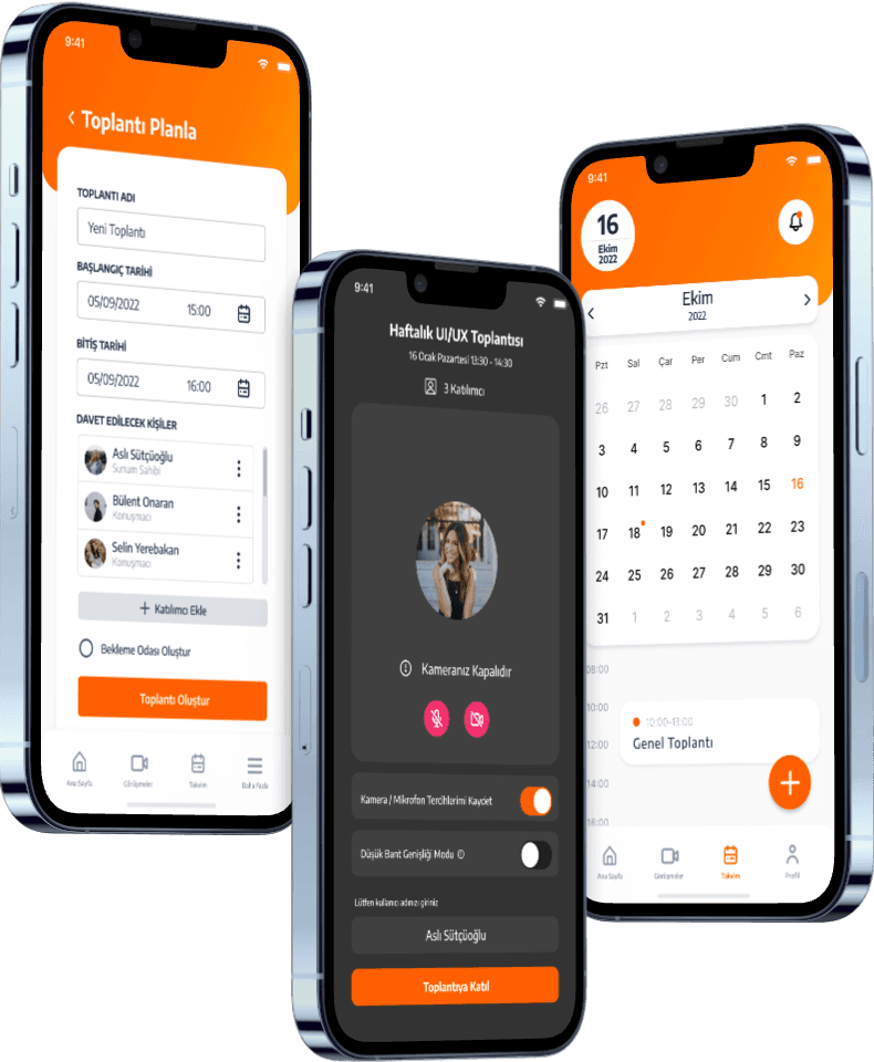 OctaMeet mobile app screenshots