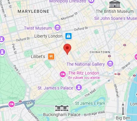 Office location displayed on map Office location displayed on map
