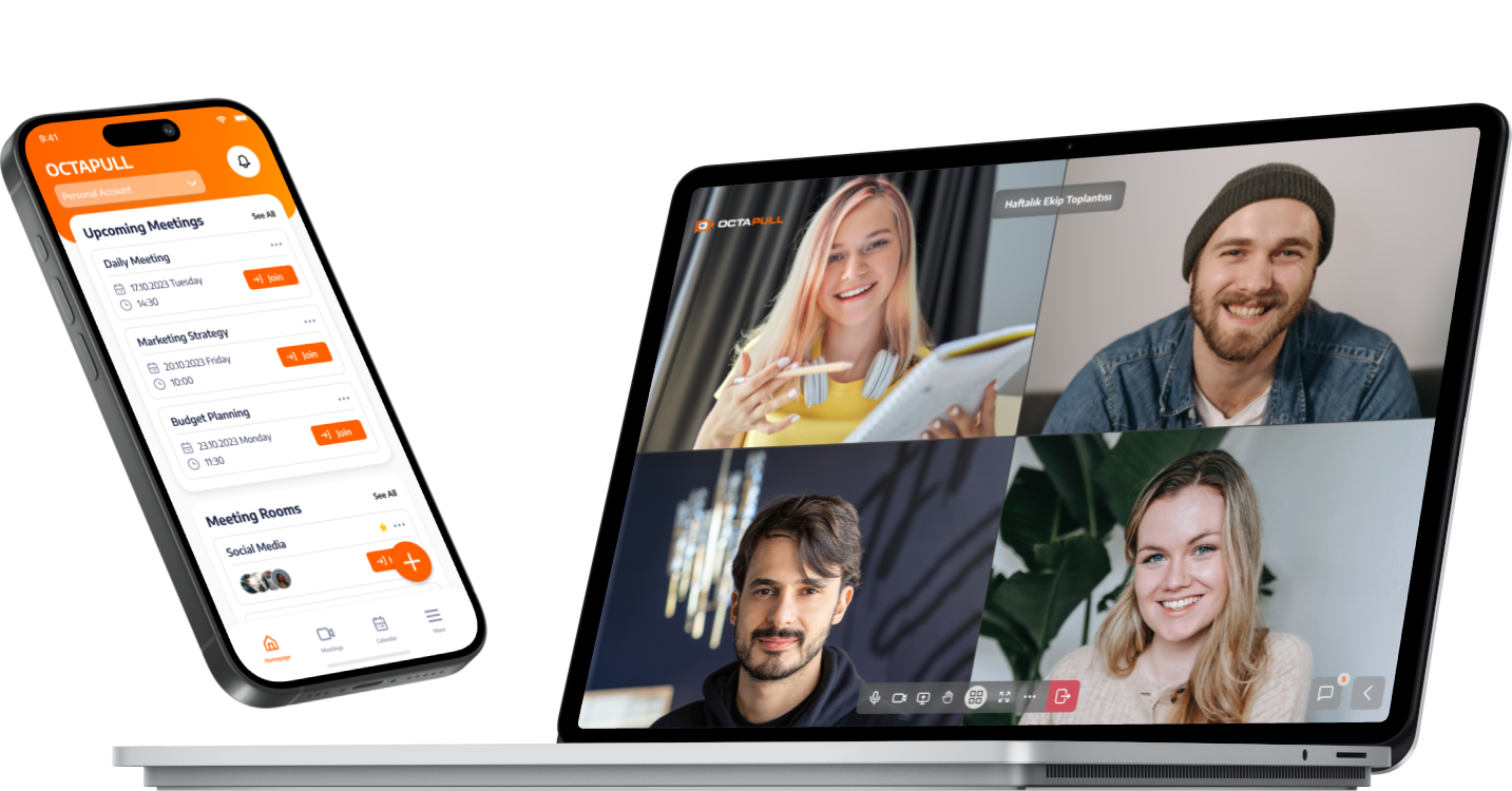Octapull mobile and desktop app screenshots