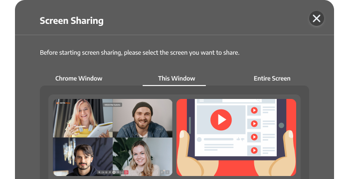 Screen Sharing & Interactive Whiteboard